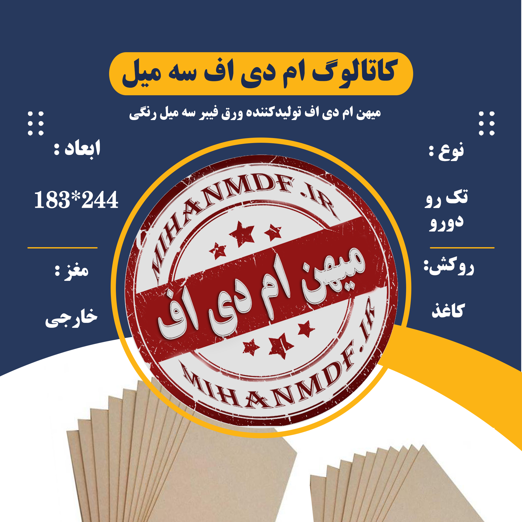 رنگبندی ام دی اف 3 میل سال 1405